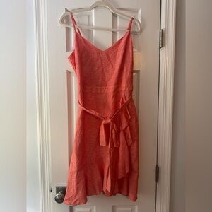 Banana Republic Asymmetrical Coral Dress